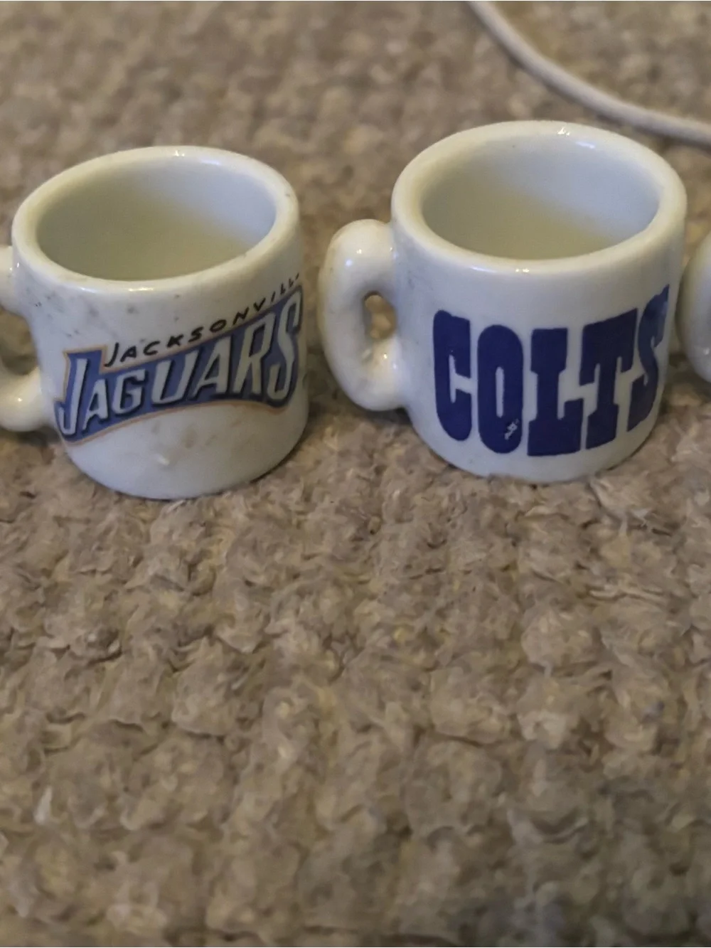 Vintage Mini Ceramic Mug Lot 11 NFL Football Golf Animal Miniature Cups